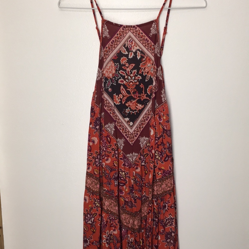 Patterned casual boho dress